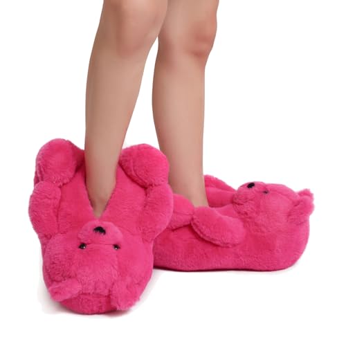Teddy Bears Slippers For Women Fluffy Shoe Cute House Animal Slippers Fuzzy Cartoon Character Mama Bear Sneaker Slippers Christmas Valentine Birthday Gifts3