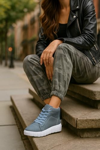 Image of Creattoes Premium Lace-Up Boots for Women & Girls - Fashionable, All-Day Comfort, Perfect for Casual & Outdoor Wear | CR08