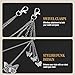 VELTI Butterfly Pants Chain for Men Women, Double Layer Metal Jean Chain Wallet Chain with Butterfly Pendant, Punk Goth Hip Hop Streetwear Y2K Keychain for Jeans Pants, Biker Rock Belt Chain Accessories Alloy Fashion Chain