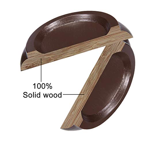 Piano Caster Cups,Piano Floor Wood Protector,Piano Caster Pads Non-Slip & Anti-Noise Foot For Piano,4 Cups #TOP3
