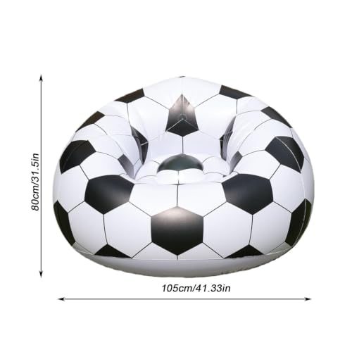 Sofá inflable de fútbol resistente y sillón de aire portátil de acampada 6