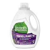 Seventh Generation Liquid Laundry Detergent with 0% synthetic fragrances and dyes Fresh Lavender Scent environmentally friendly washing detergent 2.95 L
