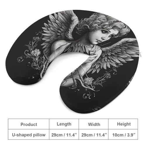 Almohada de viaje de algodón viscoelástico U miniatura 2