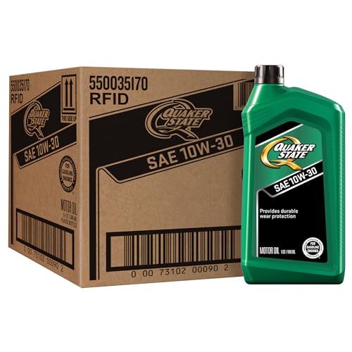 Quaker State Motor Oil, 10W-30, 1 Quart (6 Pack)