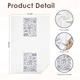 OJMFHEGEE Rustic Lake House Bathroom Hand Towels 16x24 Inch, Gifts for Lake Lovers, Forest Nature Lakehouse Decorative Hand Tea Towels for Cabin Lodge Kitchen Bathroom