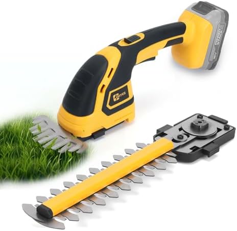 Cordless Hedge Trimmer Compatible with DeWALT 20v Max Battery 2 in 1 Grass Trimmer for Garden & Lawn(Battery not Included)