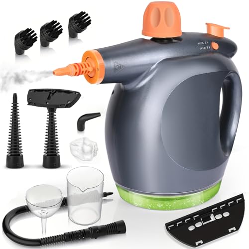 1250W Nettoyeur Vapeur à Main,3.5 bar Portable Nettoyant Vapeur Ménager Nettoyeur Vapeur...