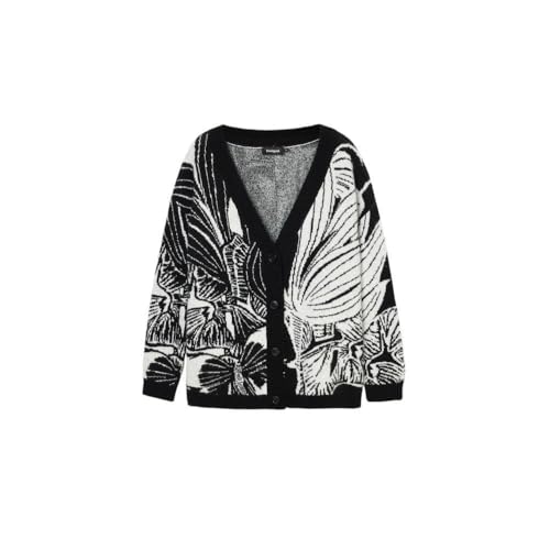 Desigual Women's Woman Flat Knit Thick Gauge Jacket Black by Desigual - Used condition - US$53.66