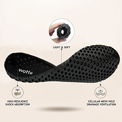 Auzons Womens Water Hiking Shoes Light Travel Quick Dry Mesh Outdoor Non-Slip Sneakers Aqua Shoes Pink Size 6 #TOP4