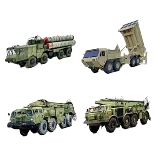 Image of 4 Pieces Missile Vehicles Building Kit Compact Desktop Decoration 4D Puzzles| Contemporary Manufacture| Cars Trucks & Vans | Diecast Toy |Toys Hobbies