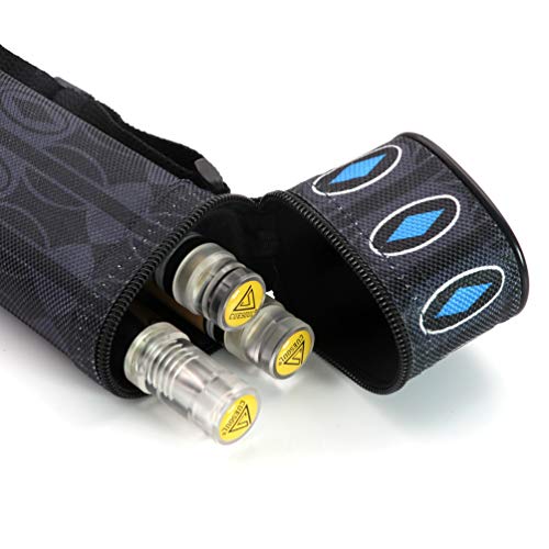 Cuesoul taco de billar 58 pulgadas con 2 shafts y estuche miniatura 5