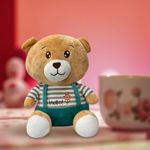 Image of ADORA Hooded Teddy Bear Soft Toy - Kawaii Plushie for Kids, Cute & Huggable Baby Plush Toy, Lovable Gift for Boys & Girls, Ideal for Birthdays & Special Occasions (Teddy Beige)