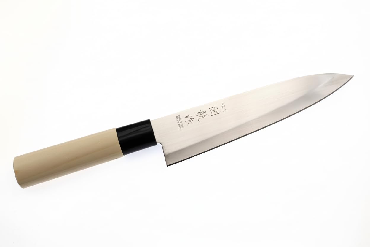 Cocktail7 Coltello giapponese Gyuto, lama in acciaio inox 420J2 da 18 cm, Mitre in nylon, made in Japan
