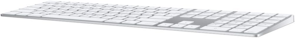 Apple Magic Keyboard with Numeric Keypad: Wireless, Bluetooth, Rechargeable. Works with Mac, iPad, or iPhone; Korean - White