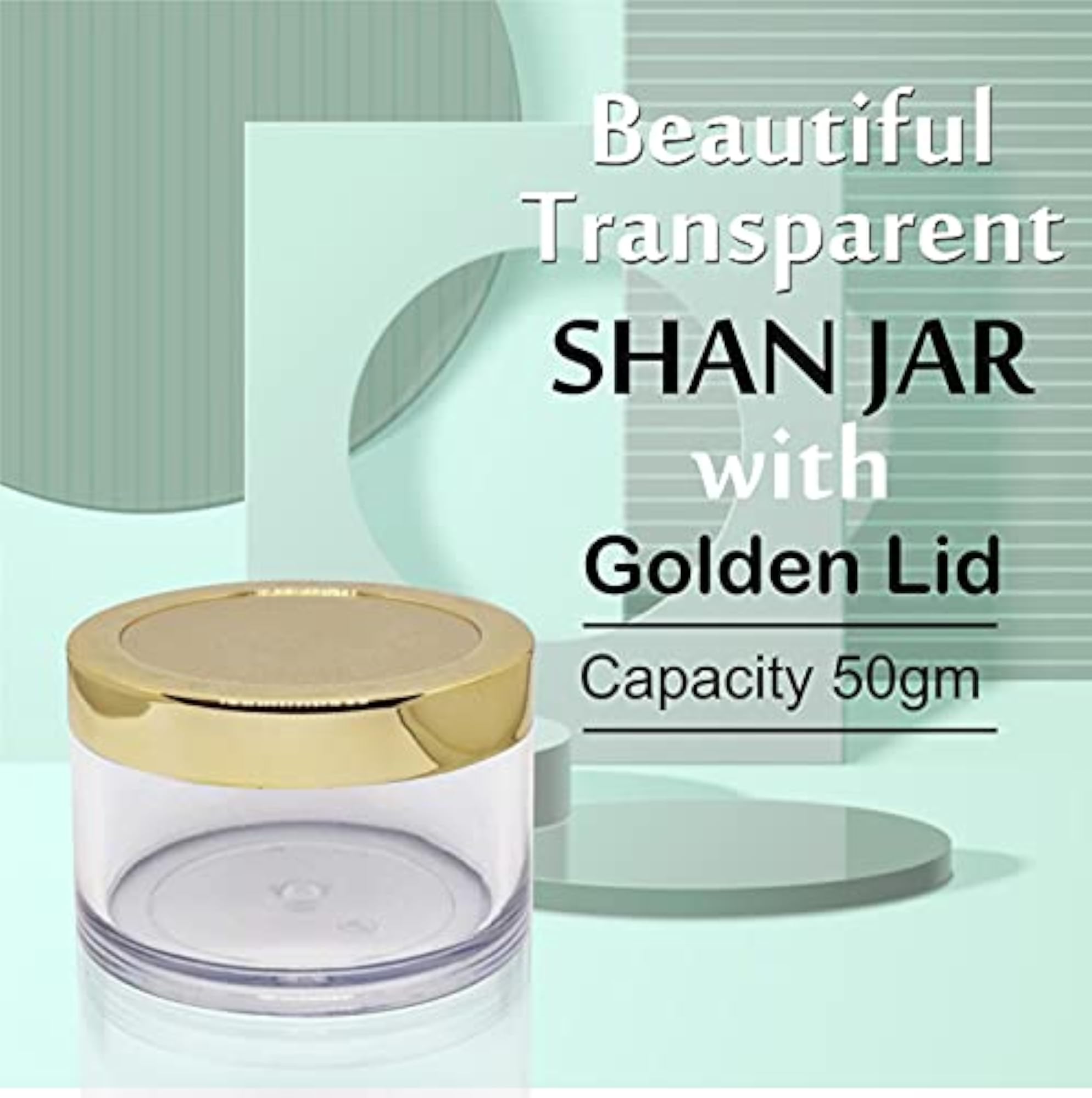 Empty Cosmetic Containers, Acrylic Jars, Pack of 3