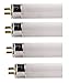 Price comparison product image 4 x T5 6w Flourescent Tube (225mm inc pins) 3500k White Energy Class A