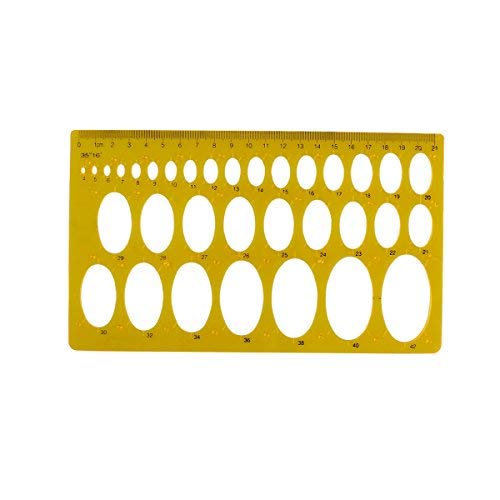 RZDEAL Plantilla de elipse para dibujo de artista, herramienta de ayuda para dibujar Cover