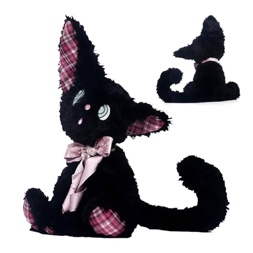 Peluche chat contre les peurs nocturnes : le coussin apaisant pour enfant
