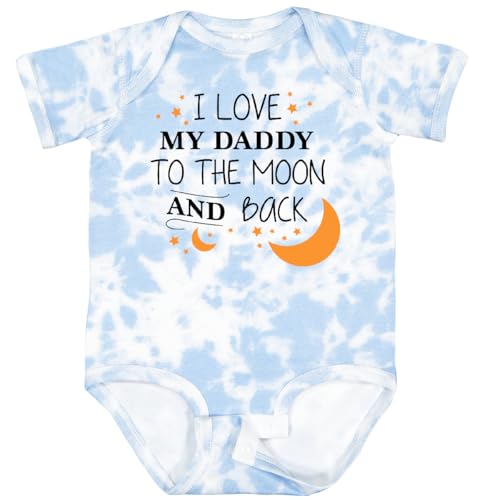 inktastic I Love My Daddy To the Baby Bodysuit 24 Months Tie Dye Blue 2962d