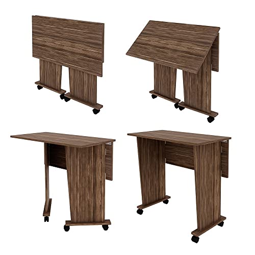 Mesa com rodizio ME4117 Nogal