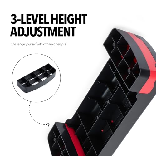 Image of Boldfit Aerobic Stepper for Home Workout, Adjustable Height Fitness Step Platform for Cardio, HIIT & Strength Training, Non-Slip Durable Exercise Stepper for Weight Loss, Balance & Toning Exercises