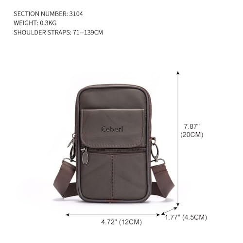 SALE!!! Mini Crossbody Bag Shoulder Bag for Men,Small Messenger Satchel Bag Sling Purse for Women (Black3)2