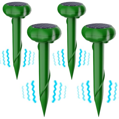 Mole Repeller 2025, Ultraschall Maulwurfschreck für Vertreiben Wühlmäuse, wühlmäuse...