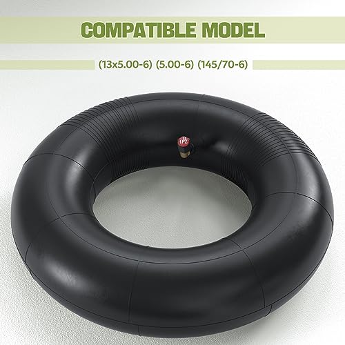 1PZ G7M-9EV 13x5.00-6 Inner Tube with Bent Valve Stem Replacement for Hand Trucks Wheelbarrows Trailers Generators Mowers Lawn Mowers - Image 3