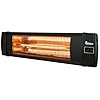 Dr Infrared Heater DR 238 Carbon Infrared Outdoor Heater for Restaurant Patio Backyard Garage and Decks Standard Black