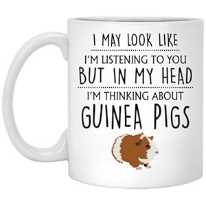 QPaddyShops Guinea Pig Gift Guinea Pig Mug Guinea Pig Gifts Funny Gifts For Guinea Pigs Owner Cavy Pet Guinea Pigs Gifts For Her Women Him Men 11oz MUG 7SW9S65MHK 11oz