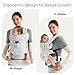 Momcozy Herihuge Baby Carrier - Crafted with Charming Jacquard Weaving, Durable, Stylish and Elegant, All-Day Comfort for Moms, Time Heritage Beige