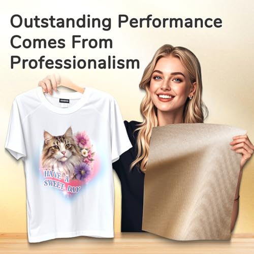 Image of TransOurDream PTFE Teflon Sheets for Heat Press (10 Sheets, 16x20 inch) Reusable Non-Stick Sheets for Iron-on Transfer, Sublimation, HTV Vinyl, DTF and Crafts