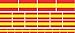 Produktbild Mini Aufkleber Set - Pack glatt - 4x 51x31mm+ 12x 33x20mm + 10x 20x12mm- Sticker - Spanien - Flagge - Banner - Standarte fürs Auto, Büro, zu Hause und die Schule - Set of 26