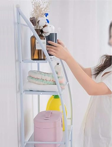 Estantería sobre Inodoro WC Lavadora Ahorra Espacio Almacenamiento Cuarto Baño, Colada, Blanco, 166 x 65 x 25cm - imagen 2