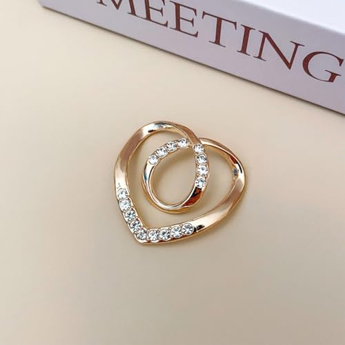 Image of Metal Scarf Ring Clip for Women Shirt Tightener Cinch Buckle T Shirt Tie Ring for Blouse Silk Scarf Shawl Sarong Clothing Accessories