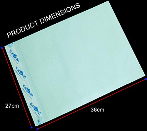 Image of DAHSHA Polynet Clothline Envelope Courier Cover Self-Seal Business Catalogue Cloth Lined Courier Document for Invitation and Post Cover (50 Pcs - A4 Catalogue Envelopes)
