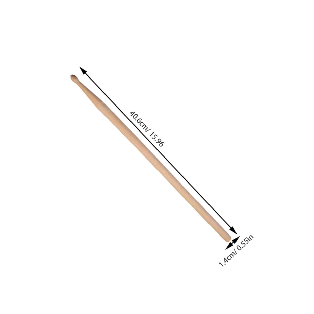 TOYANDONA 2sätze Schlagzeugschlägel aus Holz mit Ahornspitze und Erwachsene Zubehör mit Samtbeutel für Transport und Aufbewahrung Übungs-drumsticks
