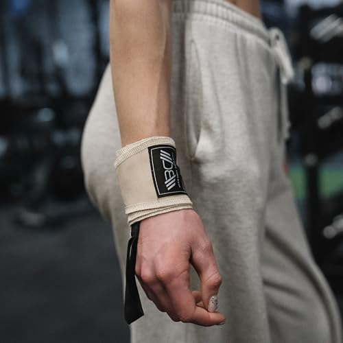 Image of WARM BODY COLD MIND - Premium Cotton Weight Lifting Wrist Wraps for Cross Training, Powerlifting, Deadlift, Weightlifting, Gym, Wrist Straps, Workout, Fitness, Heavy-Duty Support