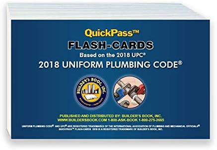 Uniform Plumbing Code QuickPass Flash-Cards Based on The 2018 UPC