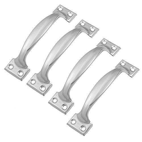 Preisvergleich Produktbild Milopon 4X Schrankgriff Schubladengriff Edelstahl Möbelgriff Bogengriff Schublade Handgriff Griff für Bücherschrank Kleiderschrank Schublade Size 6 Zoll