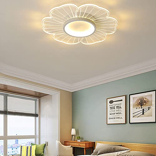 Plafonnier LED de la chambre principale design mince fleur - 2