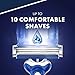 Gillette Sensor3 Comfort Disposable Razors for Men, 12 Count, Water-Activated Comfortgel Technology For Ultimate Comfort, 4 Count (Pack of 3)