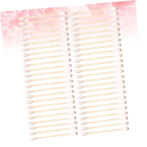 FOMIYES 300pcs Cotton Swabs Double Heads Makeup Remover Cotton Gentle on Skin for Home Travel