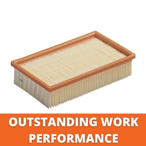 FEIN Flachfaltenfilter (Zubehšr fŸr Nass- / Trockensauger, Staubklasse M, Zellulose, Filter) 31345012010