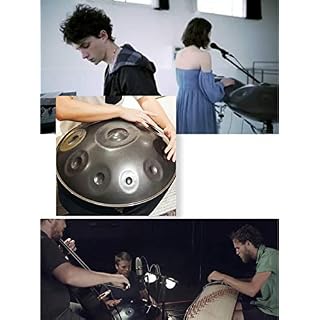 OFAY 22″Handpan in D Minor Steel Hand Drum with Carry Bag, 9 Notes (D3 A BB C D E F G A),Fuchsia - Les Beatles, Paul McCartney, John Lennon, RIngo Starr, George Harrison OFAY 22"Handpan in D Minor Steel Hand Drum with Carry Bag, 9 Notes (D3 A BB C D E F G A),Fuchsia – Image 2
