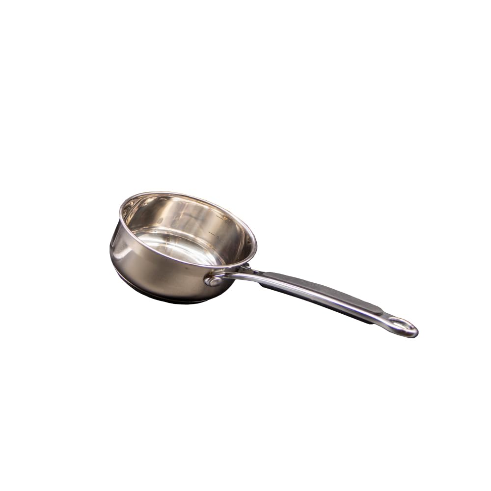 Schumann Professionnel - Lot de 5 Casseroles Gamme Eternelle - Compatibles Tous feux dont Induction - Acier Inoxydable sans PFOA - Poignées Accroche Confort en Silicone 12/14/16/18/20cm