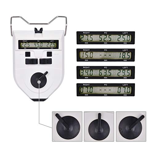 Image of Digital PD Meter, Optical Digital Pupilometer with LCD Display Optical PD Meter (White)