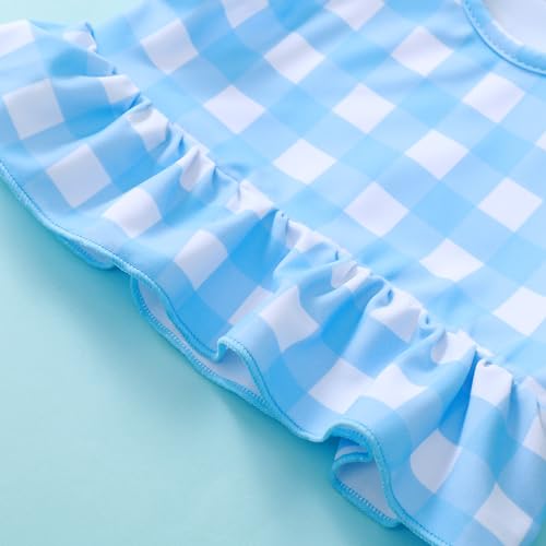 Image of Baby Swimsuit Girl Two Piece Bathing Suit Toddler Girls Summer Beach Ruffle Tankini Swimwear 1-7Y