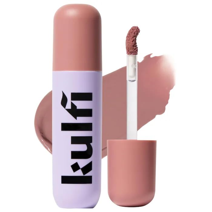 Kulfi Lassi Lips Moisturizing Matte Blur Lip Stain | Color: Earl Grey - cool beige | Soft-Focus Finish, Transfer-Proof, Long-Wearing, Vegan, 0.14 oz / 4 mL