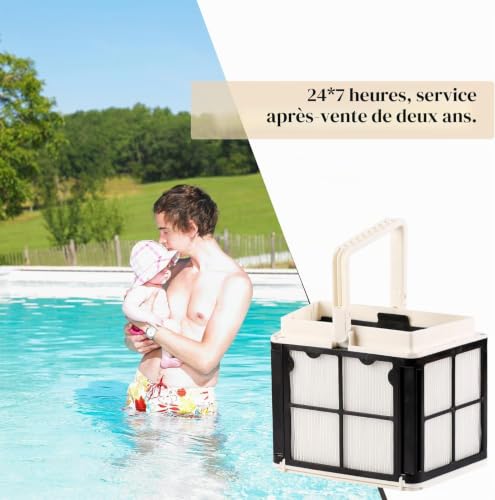 T/F 9991460-R1 Panier filtrant ultra-fin robot nettoyeur de piscine pour Dolphin S50 S100 Active 10 & 15 Echo T15 T25 Proteus DX3 Saturn Cayman Escape Nautilus CC Encore E10 Explorer E20 Solo Advanta – vue 7